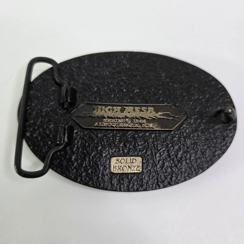 Vintage Belt Buckle 1984 Solid Bronze Durango & Silverton Narrow Gauge Railroad